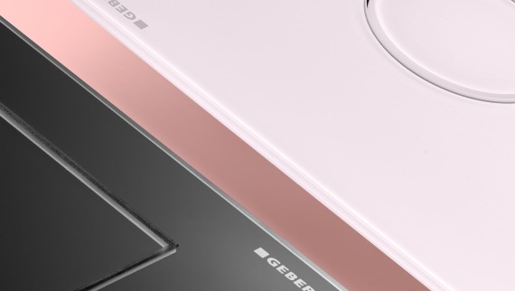 Geberit Sigma40 Betätigungsplatte mit einer Tiefe von nur 4 mm