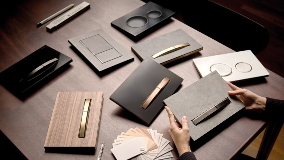 Verschiedene Betätigungsplatten zur Auswahl Verschiedene Betätigungsplatten zur Auswahl