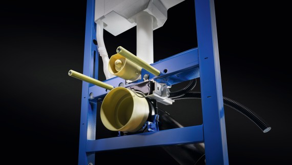 Vorbereiteter Stromanschluss über die Geberit Power & Connect Box