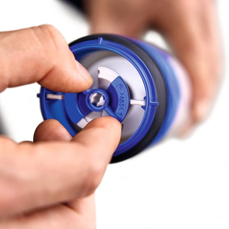 Drossel an der Geberit Typ 208 Heberglocke Drossel an der Geberit Typ 208 Heberglocke