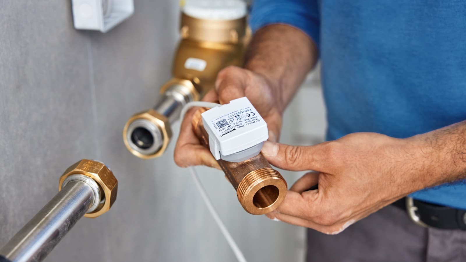 Geberit Temperatur- und Volumenstromsensor für GEBUS Geberit Temperatur- und Volumenstromsensor für GEBUS