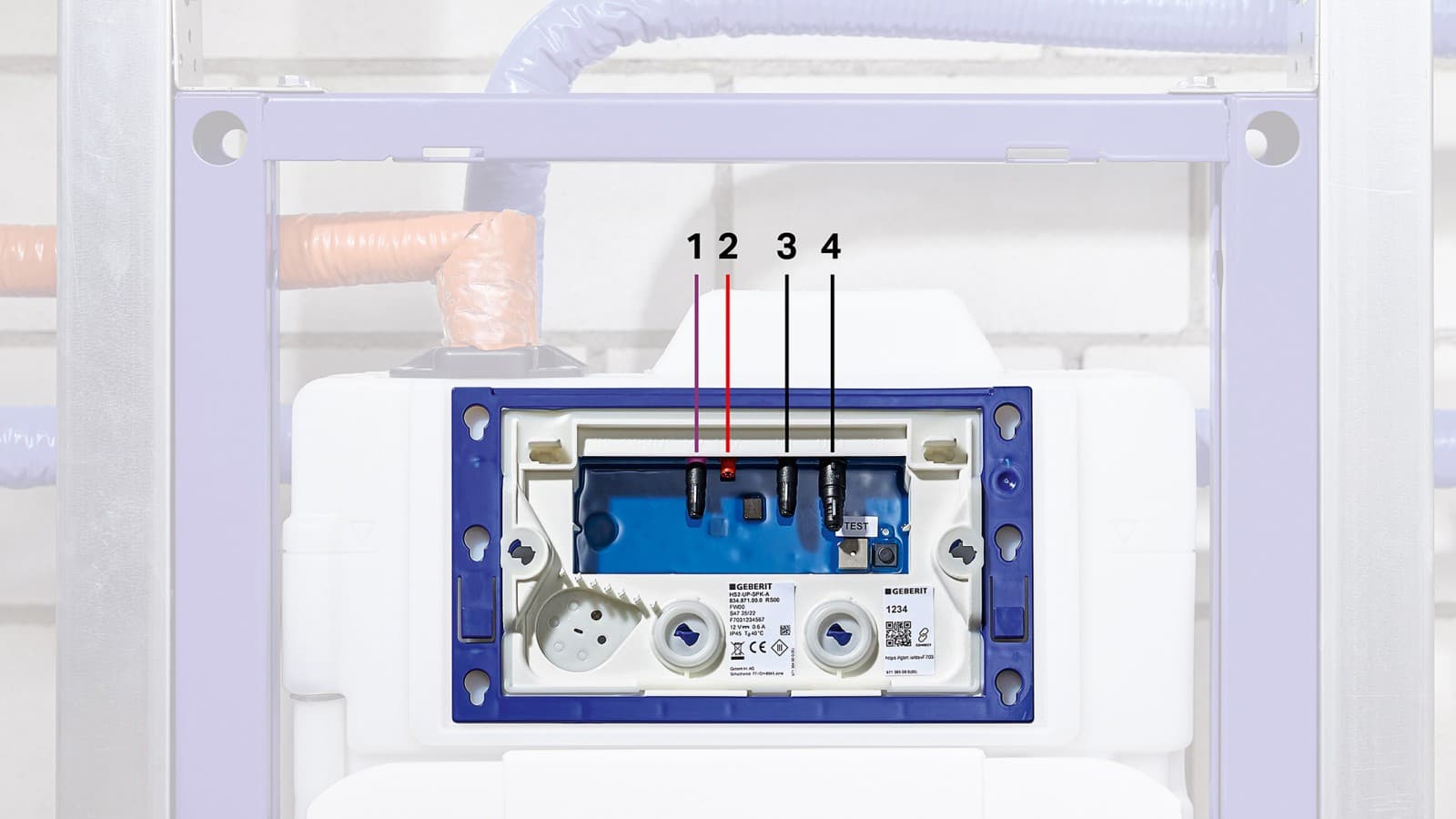 Unterputzspülkasten mit HS30 Hygienespülung (© Geberit) Unterputzspülkasten mit HS30 Hygienespülung (© Geberit)